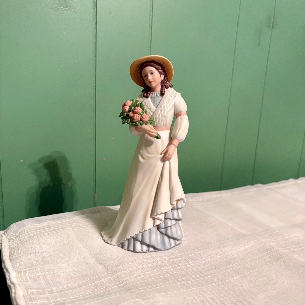 HOMCO Home Interiors Charlotte Rose #1468 Victorian Lady Woman Figurine Vtg 1994